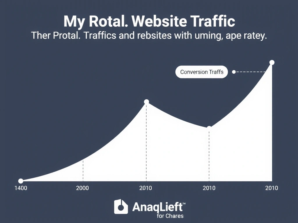 A graph showing a significant increase in website traffic and conversion rates for a client project, with positive growth trends.