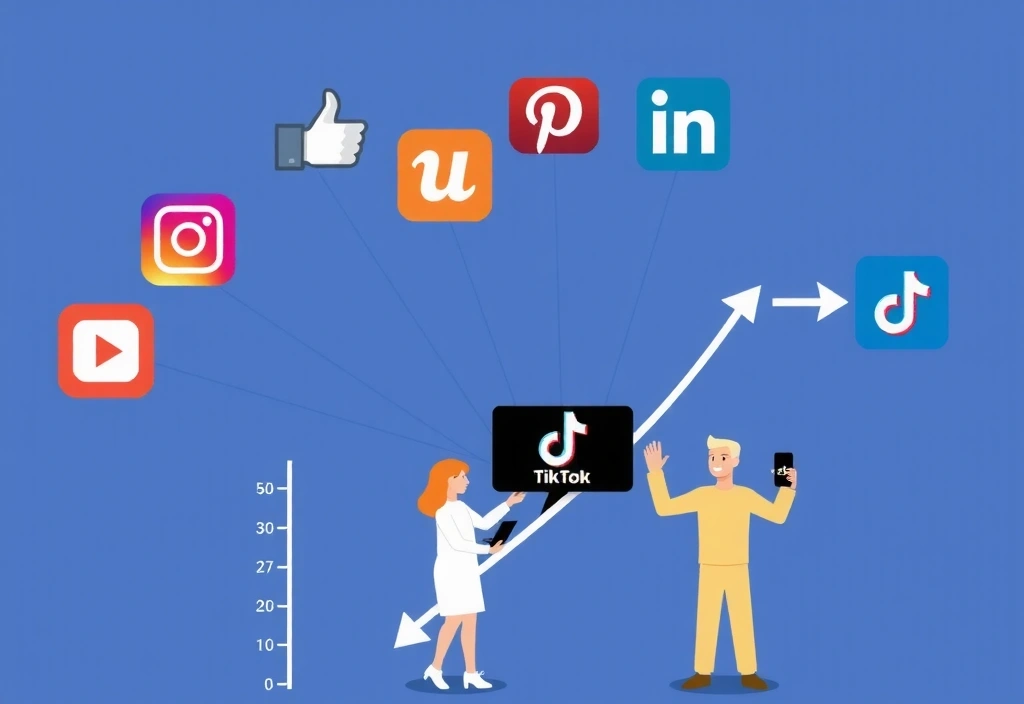 Social Media Strategy Benefits Illustration