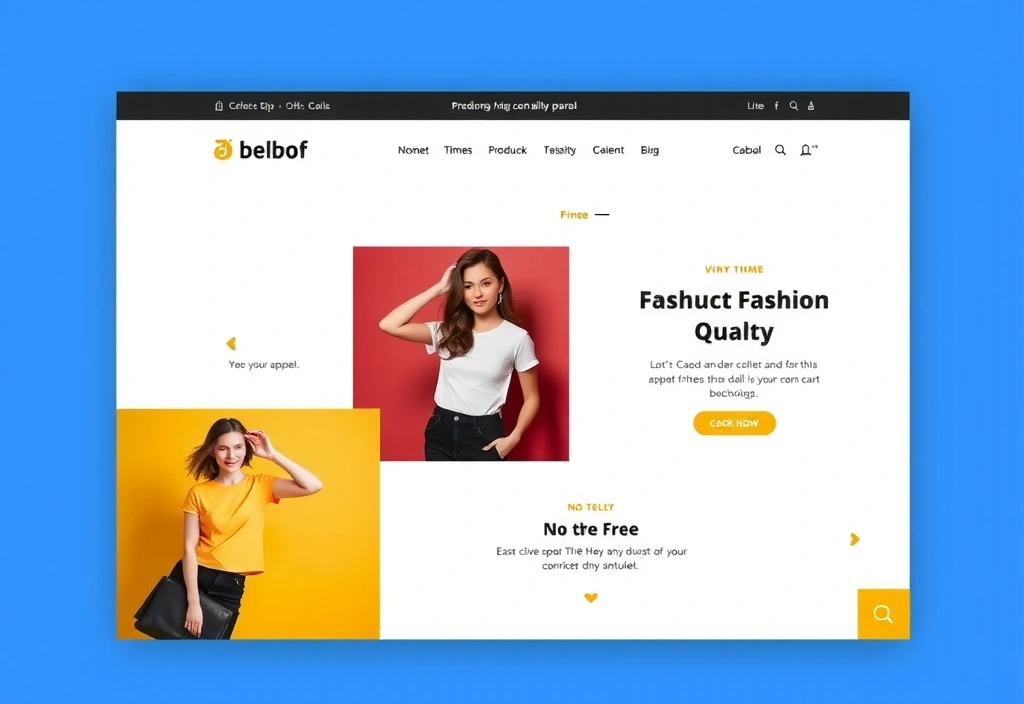 Screenshot of a modern e-commerce website for fashion, featuring clean product displays and easy navigation
